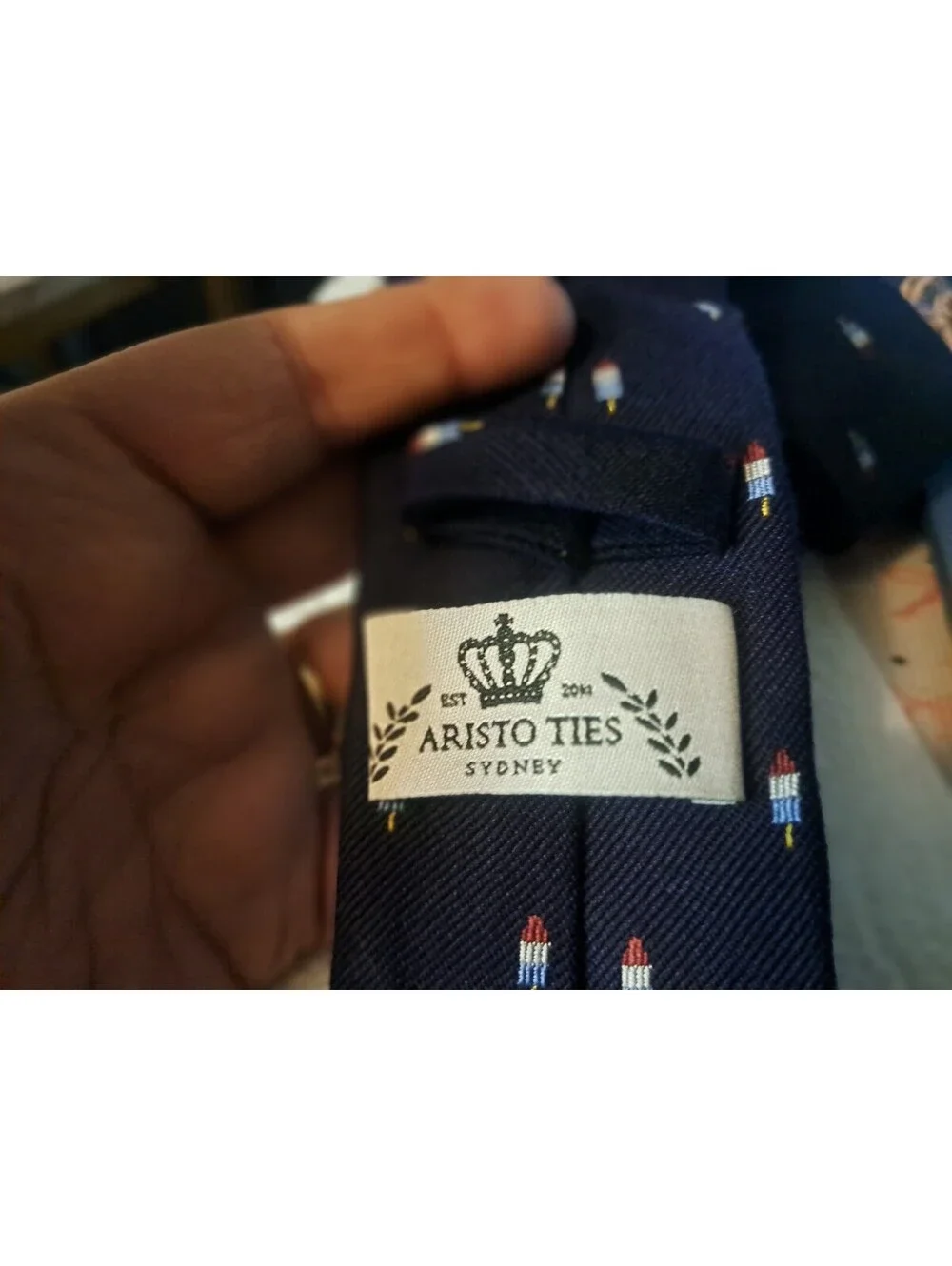 Aristo Ties Sydney Navy Blue 